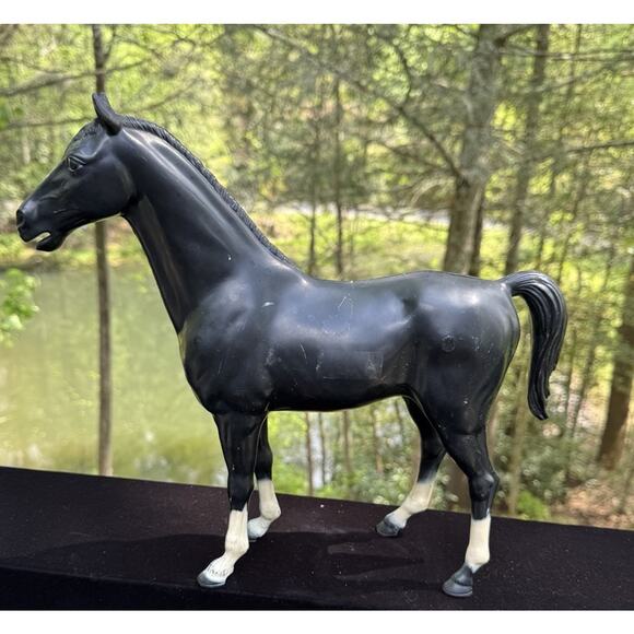 Rare Vintage Louis Marx Thunderbolt & Poncho 1960's Best Of the West Horses - Picture 9 of 12